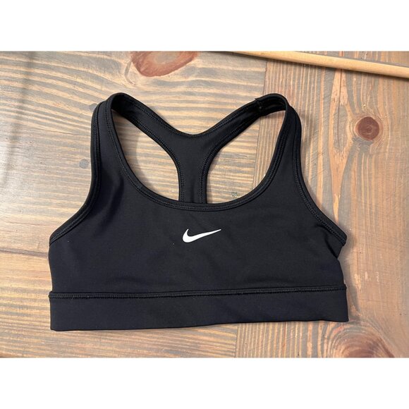 Nike Dri-FIT Youth Small Black Sports Bra – Girls Racerback Athletic Training To - Picture 1 of 2